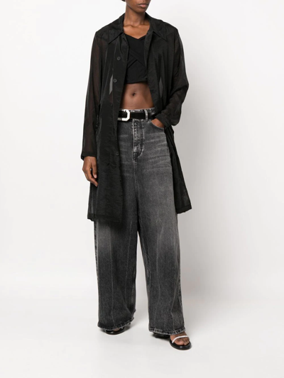 Rta Oversized Yara Shirt Jacket In Black