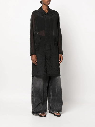 Rta Oversized Yara Shirt Jacket In Black