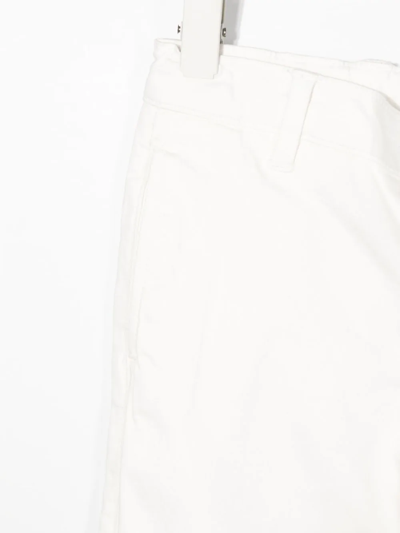 Shop Fay Straight-leg Trousers In White