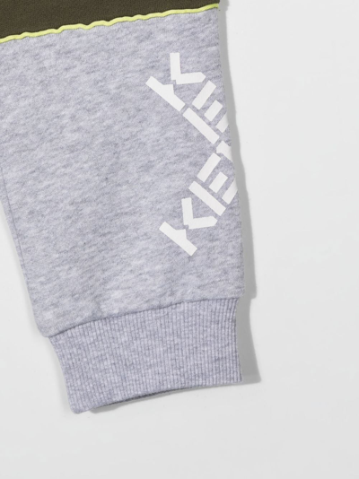 Shop Kenzo Logo-print Detail Track Pants In Green