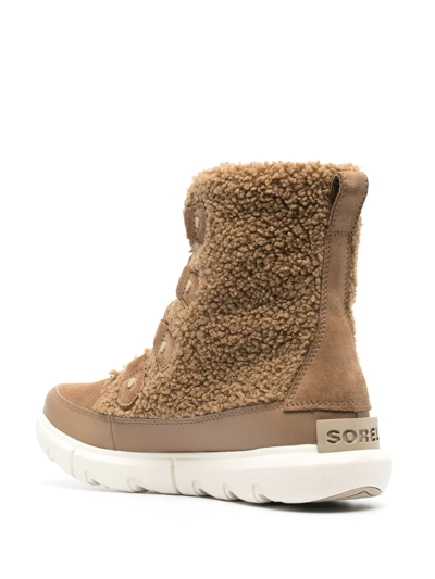 Shop Sorel Explorer Ii Joan Ankle Boots In Brown