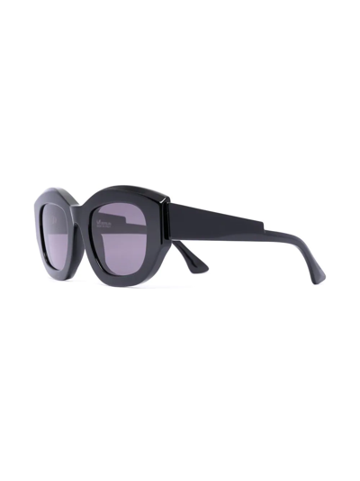 Shop Kuboraum B2 Oversized-frame Sunglasses In Black