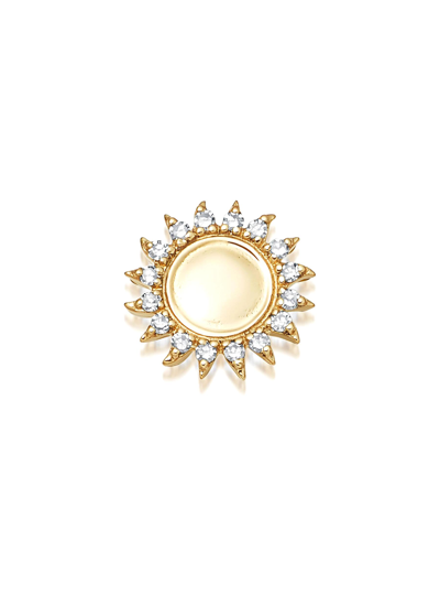 Shop Loquet London ‘you Are My Sunshine' Diamond 18k Gold Sun Charm