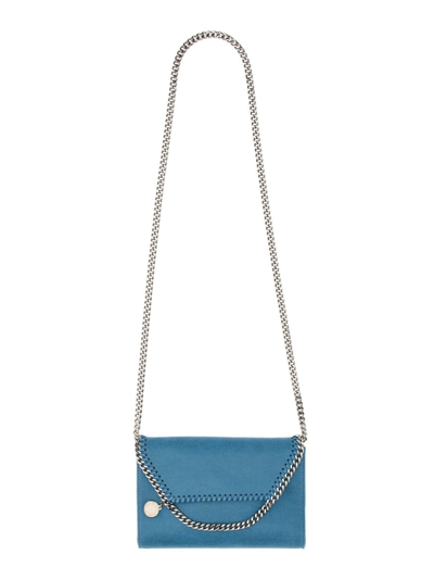 Shop Stella Mccartney Falabella Mini Bag In Blue