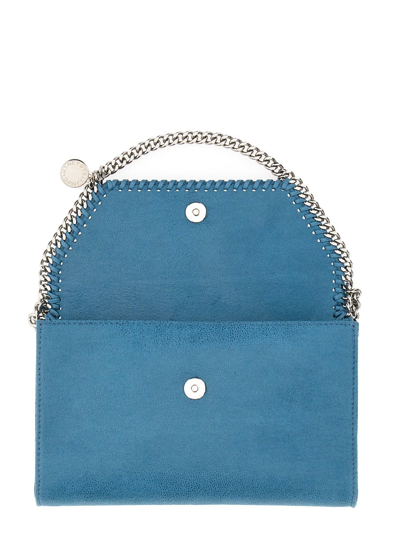 Shop Stella Mccartney Falabella Mini Bag In Blue