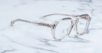 Shop Jacques Marie Mage Shozo - Cameo Glasses In Clear Pink