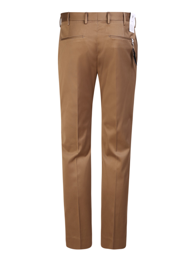 Shop Pt01 Skinny Tailored Trousers In Beige
