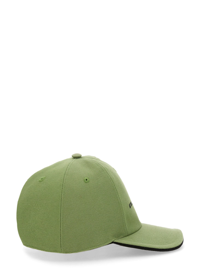 Shop Stella Mccartney Baseball Hat With Logo Embroidery In Marrone