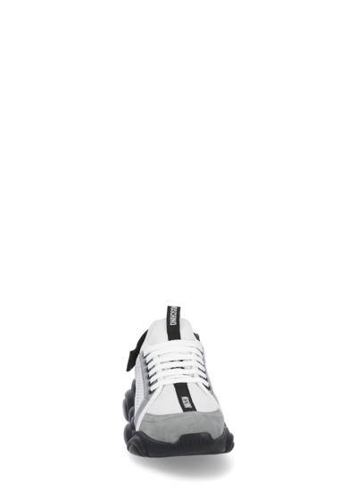 Shop Moschino Teddy Running Sneakers In White