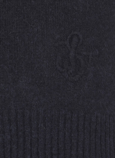 Shop Jil Sander Alpaca And Wool Sweater In Navy