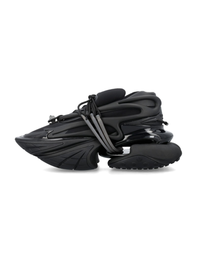 Shop Balmain Unicorn Low Top Sneakers In Black
