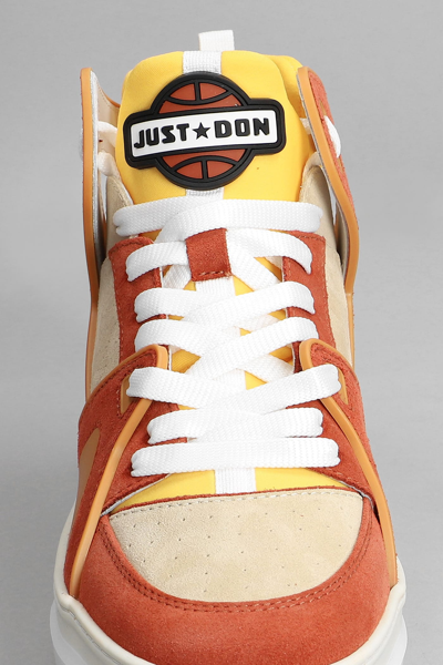 Shop Just Don Sneakers In Orange Suede