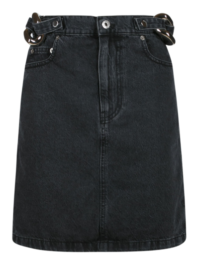 Shop Jw Anderson Chain Link Skirt In Black