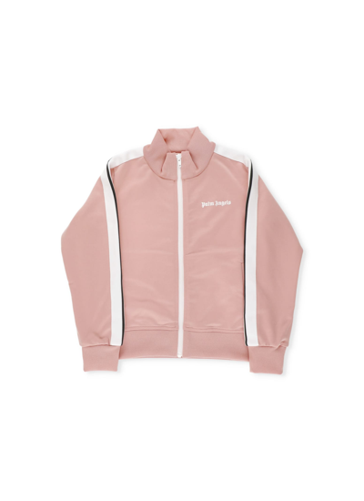 Shop Palm Angels Track Jacket In Pink White