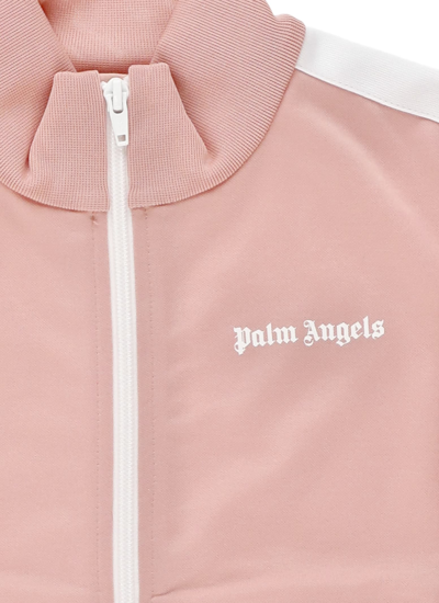 Shop Palm Angels Track Jacket In Pink White