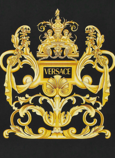 Shop Versace Coats Of Arm T-shirt In Nero+oro