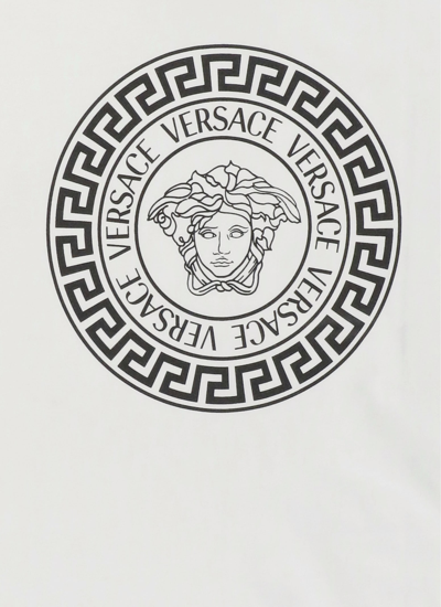 Shop Versace Medusa T-shirt In Bianco+nero
