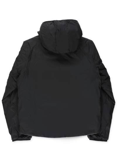 Shop K-way Reversible Jacques Down Jacket In Black Pure - Green