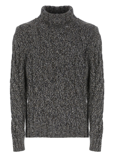 Shop Lardini Alpaca Sweater In Grey