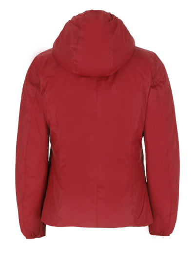 K-way Lily Thermo Plus Reversible Jacket In Red Dk - Black Pure