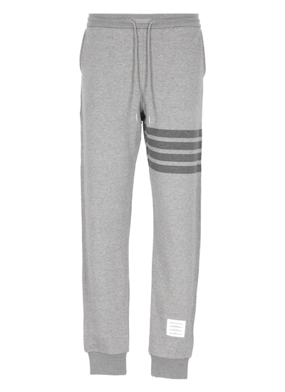 Shop Thom Browne 4-bar Sweatpants In Med Grey