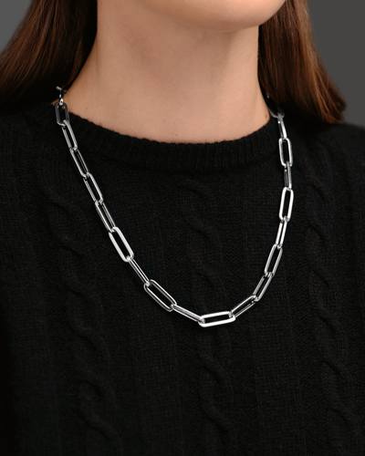 Federica Tosi Lace Square Ruthenium In Silver
