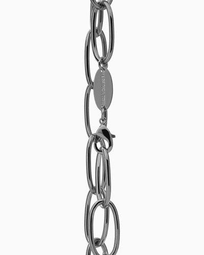 Federica Tosi Lace Long Bolt Ruthenium In Black
