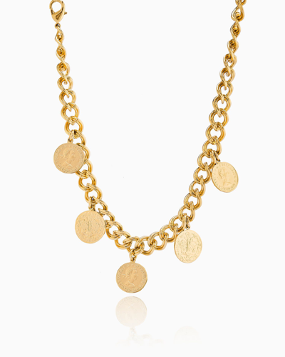 Federica Tosi Elizabeth Medallion Necklace In Gold