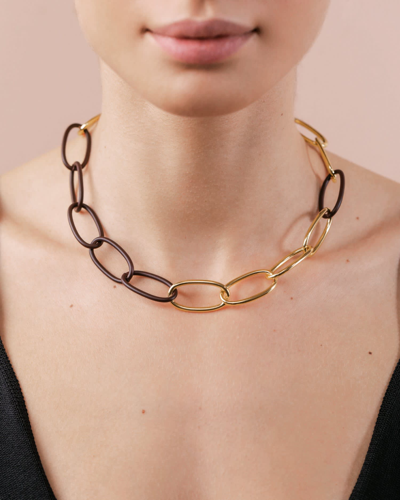 Federica Tosi Lace Bolt Gold/brown In Gold