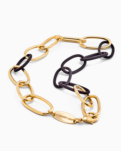 Federica Tosi Lace Bolt Gold/brown In Gold