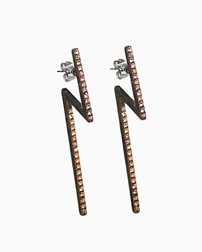 Shop Federica Tosi Flash Earrings Brown