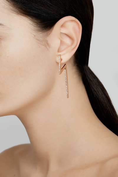 Shop Federica Tosi Flash Earrings Rose Gold