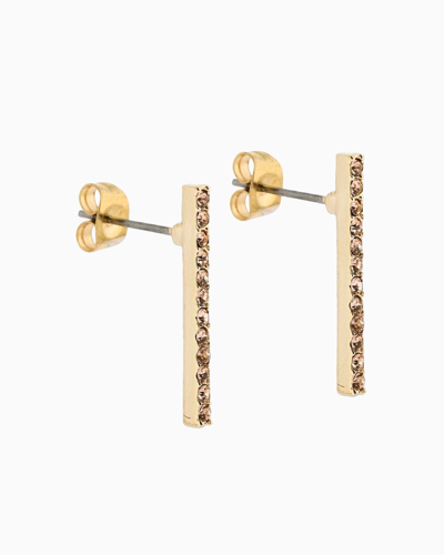 Shop Federica Tosi Earrings Lobo Line Brown