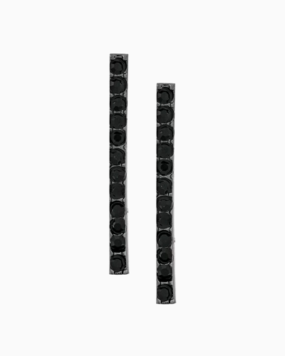 Federica Tosi Earrings Lobo Line Black In Black