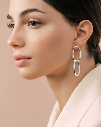 Shop Federica Tosi Earring New Bolt Silver