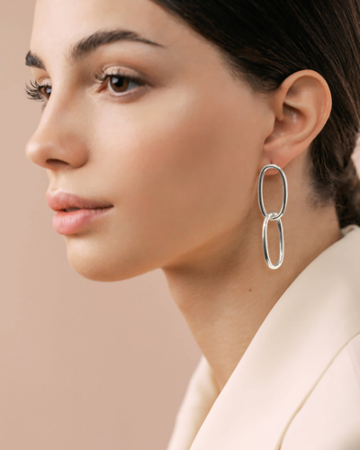 Federica Tosi Earring New Bolt Silver In Silver