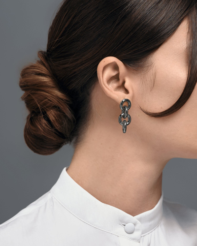 Federica Tosi Earring Lauren Ruthenium In Black