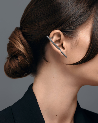 Federica Tosi Earring Kim Black Diamond In Black