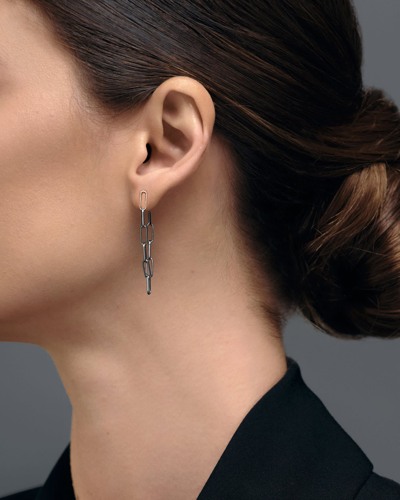 Shop Federica Tosi Earring Karen Ruthenium In Black