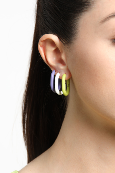 Shop Federica Tosi Earring Christy Lavender In Lilac
