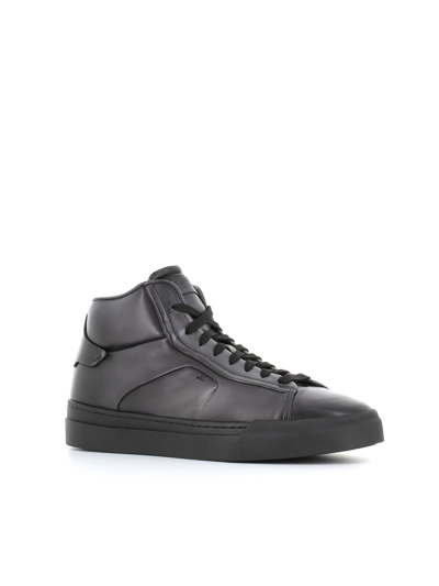 Shop Santoni Sneakers Hi-top In Black