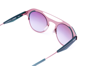 Shop Anne &amp; Valentin Stroke-u233 Sunglasses In Pink/oil