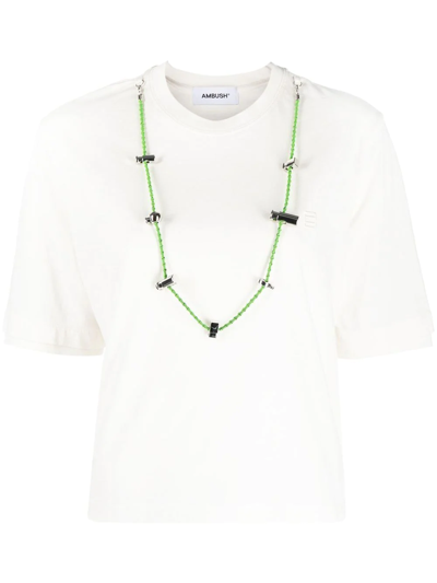 Shop Ambush Stoppers Boxy T-shirt In White