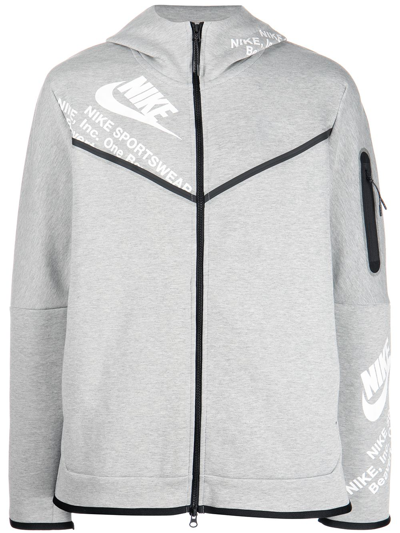 Nike Sportswear Fleece Hoodie In Grey | ModeSens