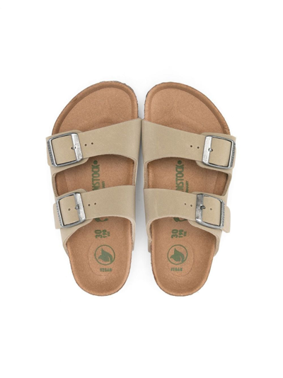 Shop Birkenstock Arizona Buckle-strap Sandals In Neutrals
