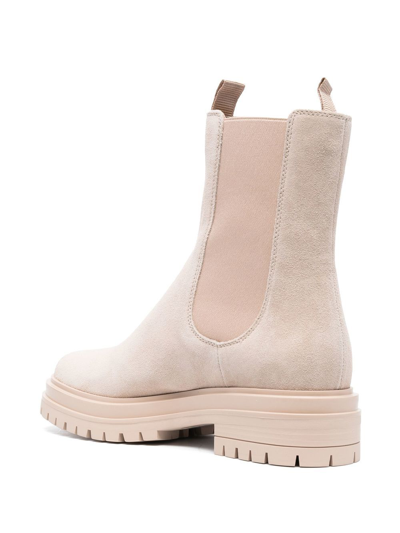 Gianvito Rossi Chelsea Boots Chester Calfskin In Neutrals