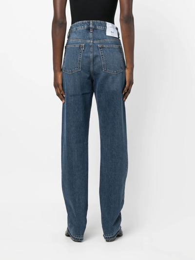 Shop 3x1 High-waist Straight-leg Jeans In Blue