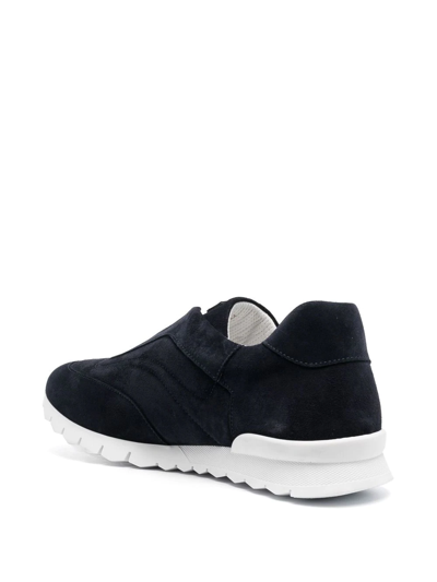 Shop Kiton Slip-on Low Top Sneakers In Blue