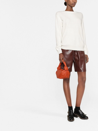 Brunello Cucinelli Boat Neck Jumper In Neutrals