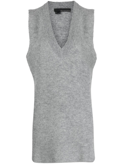 Shop 360cashmere Ribbed-knit Cashmere Jumper In Grey
